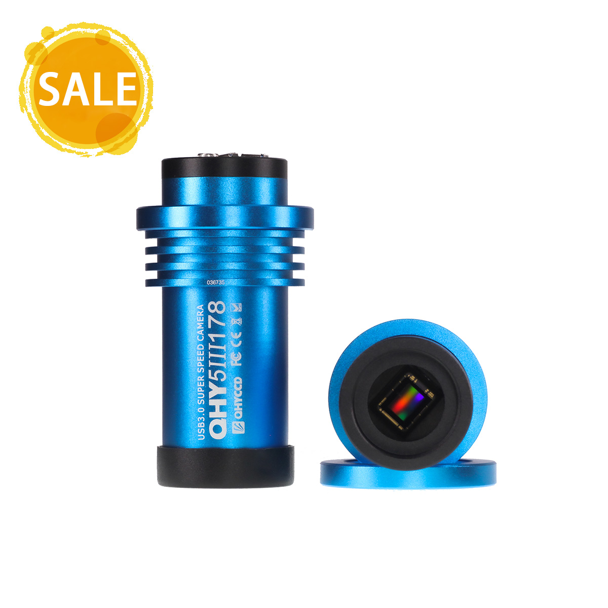 QHY5III178 Planetary & Guiding Camera is available in both color and monochrome version. Sony IMX178 CMOS sensor, BSI