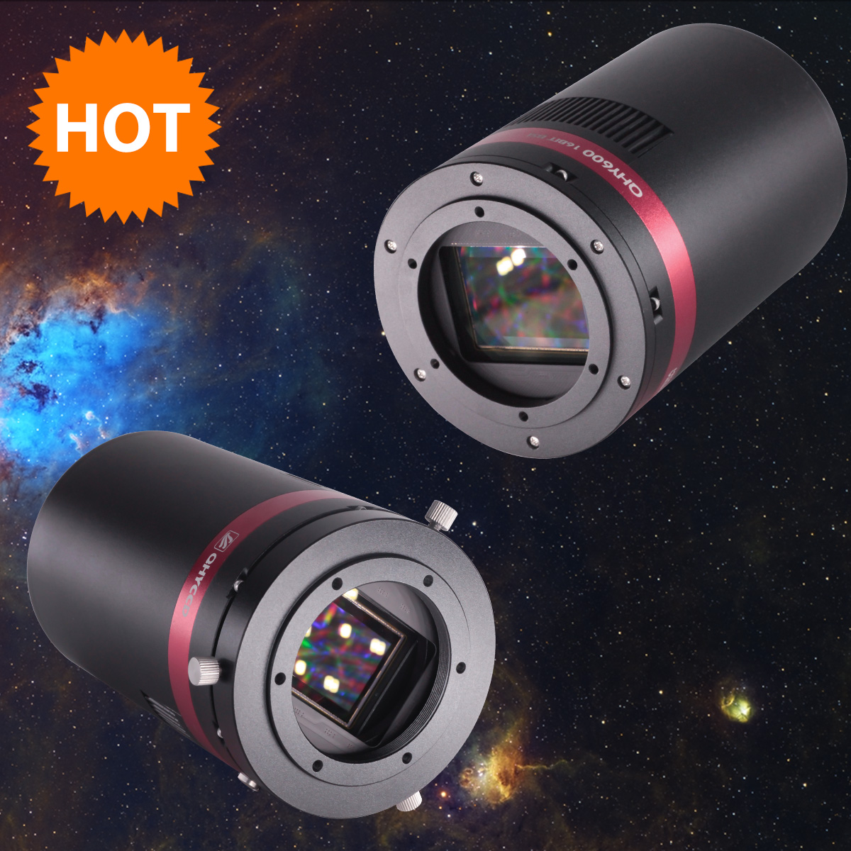 QHY600 Astronomy Camera: Sony IMX455 CMOS, Full Format, BSI, 3.76um Pixels, Native 16bit A/D, 60MP, 2GB DDR3, Mutiple Readout Modes