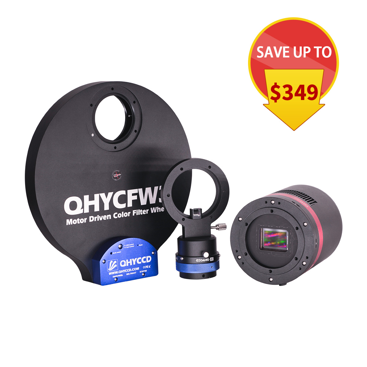 Here are the combos we recommend for the QHYCCD Astronomy Camera QHY268. Compared with purchasing them seperately, you can get a discount about 10% off !